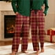thumbnail image 1 of Pantalones de pijama largos para hombre, informales, con estampado a cuadros, holgados, deportivos, elásticos, rectos, vintage, con bolsillos, 1 of 9