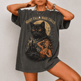 thumbnail image 2 of Halloween Cat Shirt, Vintage 90s Style Graphic T-Shirt, Retro Comfort Colors® Halloween University Spooky Unisex Top, Halloween Spooky Tee, 2 of 7