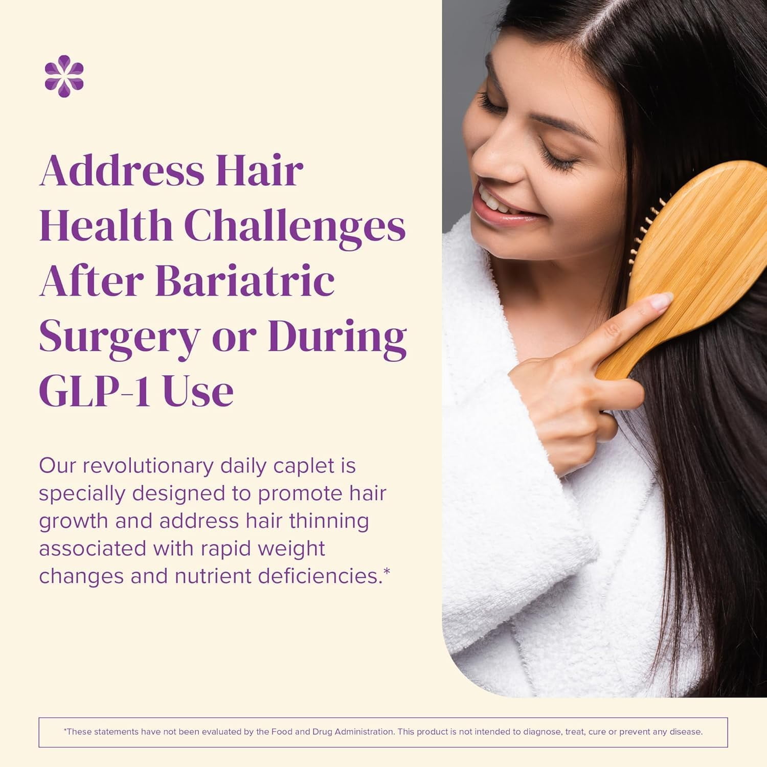 Barimelts Hair Health+ Bariatric Hair Growth Supplement with AnaGain Nu and Keratin, 30 caplets