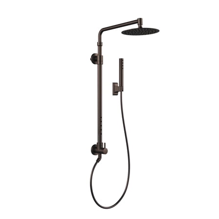 Atlantis 10-in Rain Showerhead Shower System with 5-Body Jets and Handshower Chrome 1.8 GPM