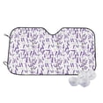 thumbnail image 2 of Lsque Lavender Flowers Car Windshield Sun Shade | Accordion Folding Style Auto Shade for Car Truck SUV Van | Blocks UV Rays Sun Visor Protector | Medium, 2 of 7