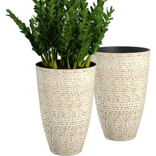100cm Big Plant Pots YELLOW extra large in/outdoor MASSIVE garden tree  planter