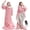 Pink, variant on Nepsam Wearable Electric Heated Blanket with Sleeves & Foot Pocket, 6 Heat Levels, 1-12H Timer, Auto Shut-off, Machine Washable, Grey