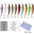 thumbnail image 2 of Ksopiavobs Jerkbait Fishing Lures Jerk Baits for Bass Fishing Jerk Bait Minnow Lures with Tackle Box for Freshwater Saltwater,10pcs, 2 of 7