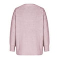 thumbnail image 6 of Leesechin Womens Fall Sweater Dresses Casual Oversized Cable Knit Chunky Pullover Crewneck Long Sleeve Short Sweater Dress Hot Pink, 6 of 8