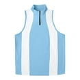 thumbnail image 1 of pstuiky Camiseta sin mangas para hombre, Camiseta deportiva elástica de color liso con cremallera para hombre, ideal para el tiempo libre y el fitness. Chaleco de hombre xxl, 1 of 7