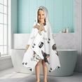 thumbnail image 6 of Cute Dogs Hooded Bath Towel，50"x30" for Ages 3 To 12 Kids, Quick Dry Lightweight Soft Microfiber Hood Beach Towel Cover Up for Kids, 6 of 7