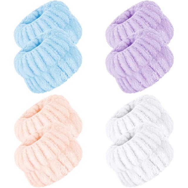 Pcs Face Washing Wristbands Microfiber Wrist Wash Towel Band Spa Wristbands For Washing Face Absorbent