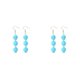 thumbnail image 2 of Jumpingount 1 par de pendientes de gancho, pendientes colgantes para adolescentes, pendientes para esposa, compromiso de boda, joyería de oficina, Azul 2piezas Jumpingount CBP263165, 2 of 6