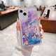 thumbnail image 3 of Samsung Galaxy A14 A24 4G A54 A34 A53 A73 A13 A23 A33 S23 S22 Plus + Ultra A33 A52 A52S 5G Sirena Niñas Mujeres Purpurina Movimiento De Arena Movediza Que Fluye La Cubierta, 3 of 3