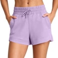thumbnail image 3 of Running Shorts for Women Ihhxva High Waisted Elastic Waist Stretch Yoga Solid Color Adjustable Gym with Pockets Athletic Workout S-3XL, 3 of 9