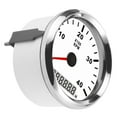 thumbnail image 1 of FLAMEEN Tachometer Gauge, 85mm Pointed Marine Tachometer With Red Backlight Curved Glass Anti‑fog For Ships Boats Yachts For Diesel Generator Engine /Gasoline Engine, 1 of 8