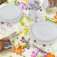 thumbnail image 4 of Spring Tablecloth, Waterproof Floral Table Cloth, Oval 60 x 84 inch, Fabric Table Cloth for Dining, Holiday, Parties, Picnic, indooor, Outdoor, 4 of 6