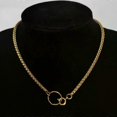 thumbnail image 4 of Punk Cuban Chokers Necklace Women Collar Gold Color Stainless Steel Chunky Thick Chain Circle Necklace Hip Hop Men Neck Jewelry, 4 of 5