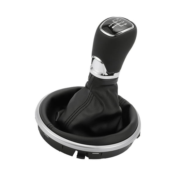 Unique Bargains Gear Shifter Knob with Cover 5 Speed Manual Stick Shifter Knob for Skoda Fabia 2007 2013 Faux Leather