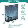 thumbnail image 5 of 3 Ring Binder 1.5 inch Round Rings with Interior Pockets Binders Organizer Office School 2Pack Magic Witch and The Moose, 5 of 10