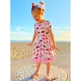thumbnail image 2 of Pink Dinosaur Twirly Dress, 2 of 10