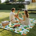thumbnail image 4 of Saint Patrick's Day Outdoor Rug for Patio/Deck/Porch, Non-Slip Large Area Rug 6 x 9 Ft, Gnomes Hat Boot Clovers Blue Stripes Indoor Outdoor Rugs Washable Area Rugs, Camping Rug Carpet Runner, 4 of 8