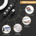 thumbnail image 4 of Video Conference Lighting Kit, Ring Light For Laptop Phone With Clip And Tripod,pc 4" Selfie Dimmable Light With Stand Ring Light For Live Streaming, 4 of 4
