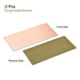 thumbnail image 2 of Uxcell 200mm x 100mm x 2mm FR4 Single-Sided PCB Copper Clad Board, 2 Count, 2 of 5