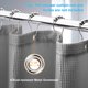 thumbnail image 5 of Cortina de ducha Amazer Bath, tela gris gofrada, 90 x 180 cm, 5 of 7