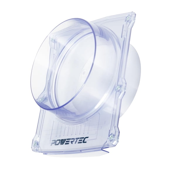 Plástico ABS Blast Gate POWERTEC de 6 pulgadas resistente a obstrucciones, paquete de 1 unidad
