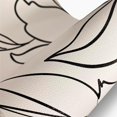 thumbnail image 3 of Flortlias 15Pcs Leather Textured Vinyl Peel and Stick Stair Riser Decals, Self-Adhesive Staircase Riser Stickers, Textured PVC Abstract Boho Leaves, Beige Background, 3 of 5