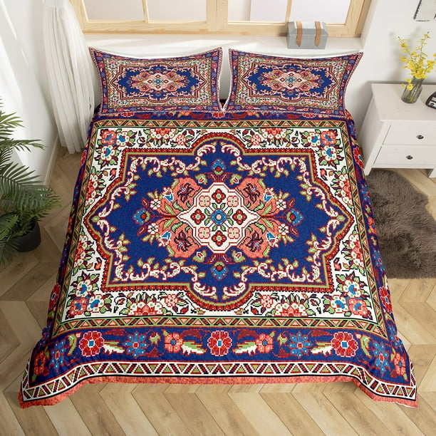 YST Persian Bed Sets Oriental Duvet Cover, Boho Aesthetic Bedding Set
