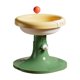 thumbnail image 3 of Comedero elevado para gatos, comedero para gatos, comedero antivómitos para gatos, comida para mascotas amarillo verde, 3 of 9