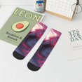 thumbnail image 7 of Fuzoiu Astronaut Riding Fiery Horse Print Adult Socks, Crew Moisture-wicking Socks, Unisex Cushion Crew Socks,Casual Sports Ankle Socks, 7 of 7