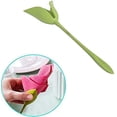 thumbnail image 2 of 12pcs Flower Napkin Holder Creative Plastic Flower Tool Roll Green Design For Table Decoration Family Party Napkin Ring, 2 of 5