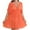 Orange, variant on Luxalzxs Bathing Suit Cover Up for Women Plus Size Solid Color Short Sleeved V-Neck Waist Cinching Skirt Pleated Beach Bikini Cover Up Dress