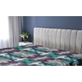 thumbnail image 5 of Ambesonne Abstract Boho Fitted Sheet, Psychedelic Hues Art, Twin XL Size, Teal Raspberry Seafoam, 5 of 5