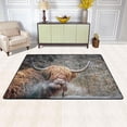 thumbnail image 2 of SKYSONIC Highland Cow Funny Non-Slip Area Rug, Cattle Forest Floor Carpet Comfort Floor Mats Decor for Indoor Front Porch Living Room Bedroom Kitchen, 36"x24", 2 of 5