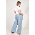 thumbnail image 3 of Jean Wide Leg con pedreria /Tallas Extras, 0626 (Azul claro) azul 42, 3 of 6