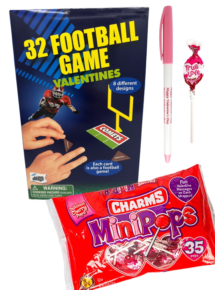 32 Jurassic World Valentine Cards with Charms Mini Lollipops and Happy  Valentine's Day Pen Classroom Exchange Bundle