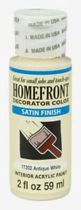 3 Pc, Homefront Satin Antique White Hobby Paint 2 Oz