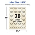 thumbnail image 6 of Avery Pearlized Ivory Starburst Labels, 1.75", 1,000ct, 6 of 11