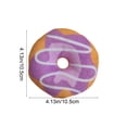 thumbnail image 3 of Donut Squeaky Cat Toy Soft Crystal Plush With Built In Squeaker Interactive Sound Toy Durable Bite Friendly Boredom Relief Play Toy for Cats Small Dogs Indoor Training Cuddle Use, 3 of 7