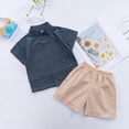 thumbnail image 5 of Xinhuaya 2Pcs Summer Children Clothing Outfits T-Shirt Top + Shorts Bottom Sets, 5 of 7