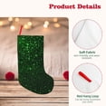 thumbnail image 4 of Rateoe Green Sparkling Print Christmas Stockings,18 Inch Large Christmas Stockings Decoration Ornaments for Holiday Home Fireplace Indoors, 4 of 8
