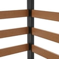 thumbnail image 5 of No-Dig Air Conditioner Fence, AC Covers for Outside to Hide Air Conditioner & for Outdoor Privacy, Wood Privacy Fence Panel, 4.26ft H x 3.23ft W, 2 Panel (Brown), 5 of 8