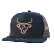 Lost Calf Unisex Heck Flat Black Mesh Back Snapback Patch Cap Hat