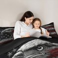 thumbnail image 5 of Feelyou Wildlife Eagle Boys Bedding Comforter Set, Vintage American Flag Twin Comforter Sets, Rustic Farmhouse Hunting Reversible Bedding Set, Ultra Soft Bedroom Decor, 2 Pieces, 5 of 8
