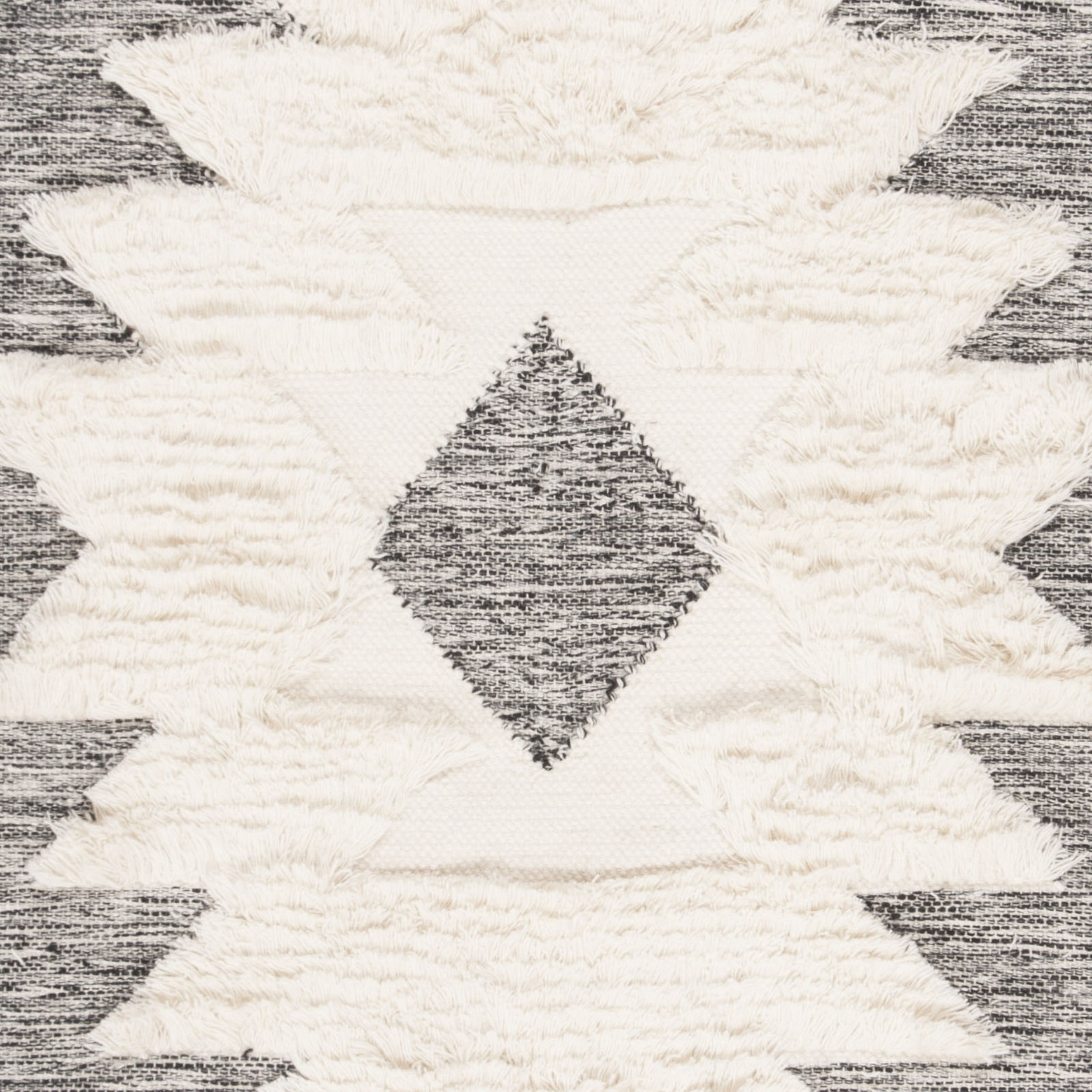 SAFAVIEH Kenya KNY452Z Handwoven Black / Ivory Rug