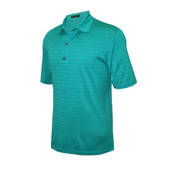 Monterey Club Men's Players Stripe Jersey Golf Polo Shirt #3622