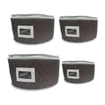 thumbnail image 1 of Juego de almacenamiento de China, organizador de platos, almacenamiento de platos con protectores de fieltro, carcasa dura, taza, plato, tazón, bolsa Gris, 1 of 9