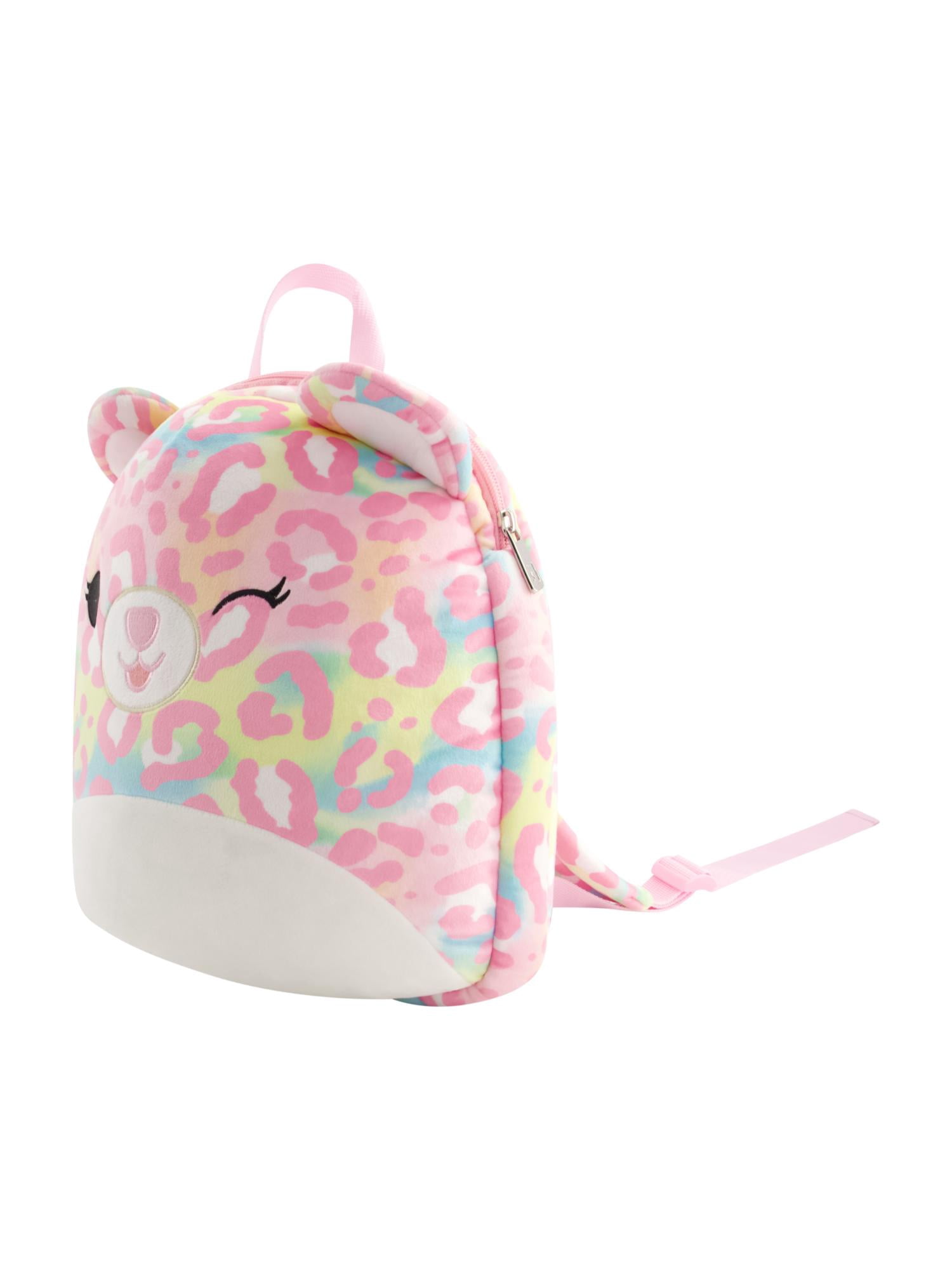 Squishmallows Plush Backpack, Michaela Mini Handbag with Adjustable Shoulder Straps, Pink