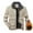Khaki, variant on Men's Polar Fleece Warm Sherpa Lined Shirt Jacket for Men Thick Button Lapel Jacket Work Cargo Outerwear Coats with Pockets Up to 65% off Clear!Clearance!!!