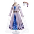 thumbnail image 2 of Queen Amaya Costume Dress for Girls Christmas Party Cosplay Outfits with Crown, 3T-12Y, 2 of 7